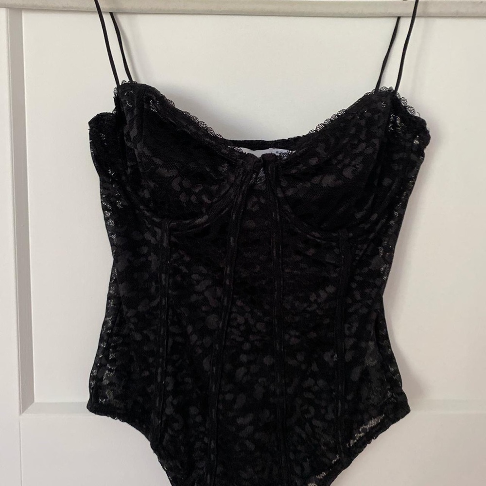 Black Cheetah Mesh Bodysuit - Princess Polly - US 4